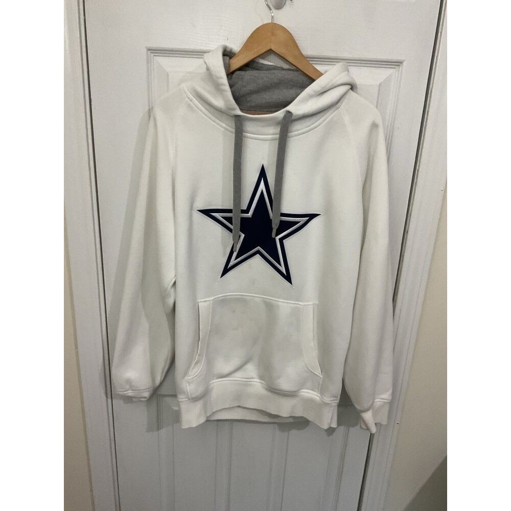 Antigua Dallas Cowboys White Hoodie